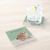 Untersetzer Orange Cat (Schrägansicht)