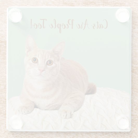 Untersetzer Orange Cat (Rückseite)