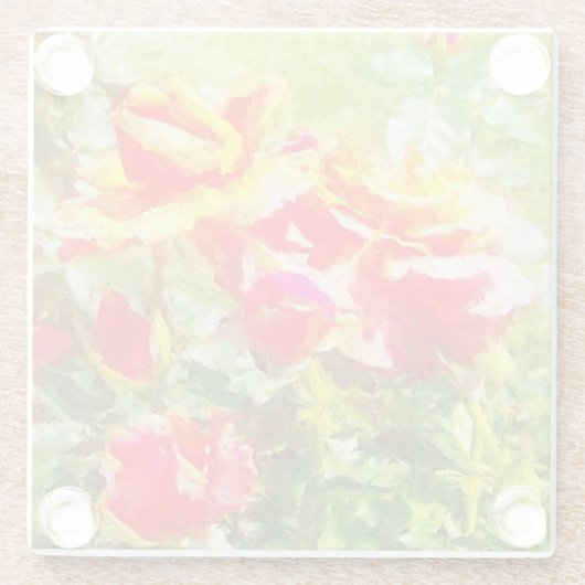 Untersetzer Orange Rose (Rückseite)