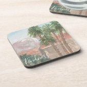 Untersetzer "Palm Springs Watercolor Sketch" (Linke Seite)