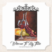 Untersetzer Paper - Willkommen in meinem Tisch (Vorderseite)