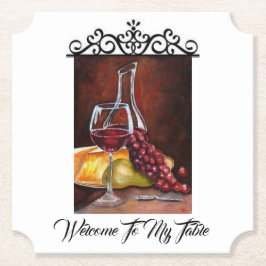 Untersetzer Paper - Willkommen in meinem Tisch