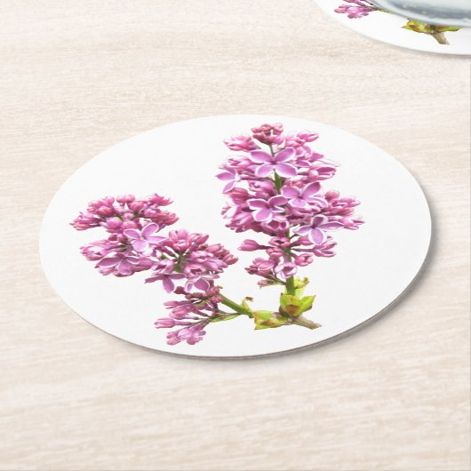 Untersetzer Papier - Lilac-Blüten (Angewinkelt)