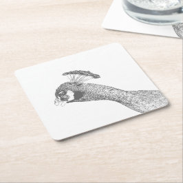 Untersetzer Papier - Pfauenhöhe bis Farbe