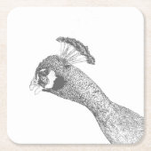 Untersetzer Papier - Pfauenhöhe bis Farbe (Vorderseite)