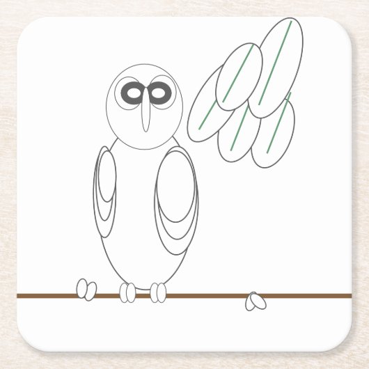 Untersetzer Papier - Schale in Baumstruktur zu Far (Vorderseite)