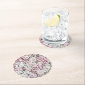 Untersetzer - Pappe - Collage viktorianischer Rose (Vor Ort)