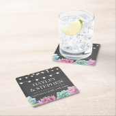 Untersetzer Pastels Succulents Rustikale Hochzeits (Vor Ort)