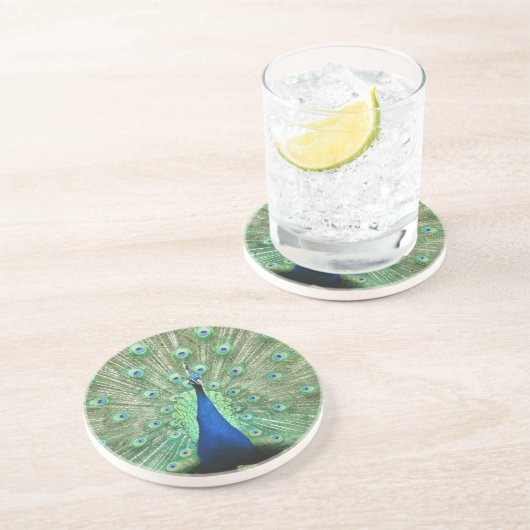 Untersetzer - Pfau (Seite)