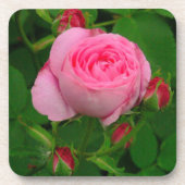 Untersetzer "PINK ROSE" (SET VON 6) (Vorderseite)