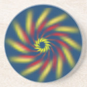 Untersetzer - Pinwheel auf blau (Vorne)