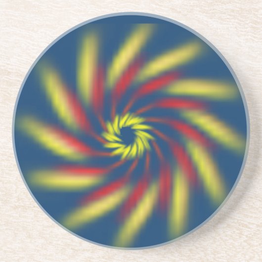 Untersetzer - Pinwheel auf blau (Vorne)