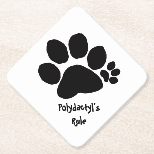 Untersetzer - Polydaktylregel (Vorderseite)