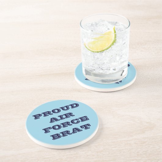 Untersetzer Proud Air Force Brat (Seite)