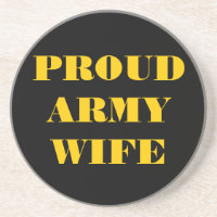 Untersetzer Proud Army Ehefrau