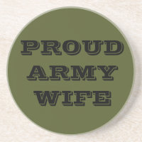 Untersetzer Proud Army Ehefrau