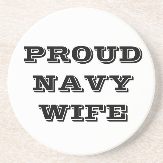 Untersetzer Proud Navy Ehefrau (Vorne)