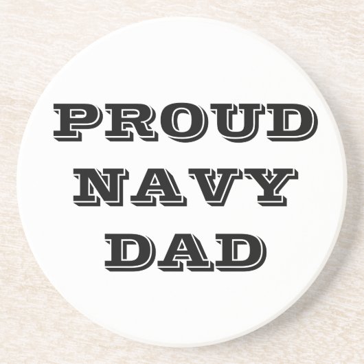 Untersetzer Proud Navy Vater (Vorne)