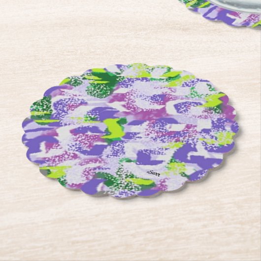 Untersetzer: Purple Flowers Untersetzer (angewinkelt)