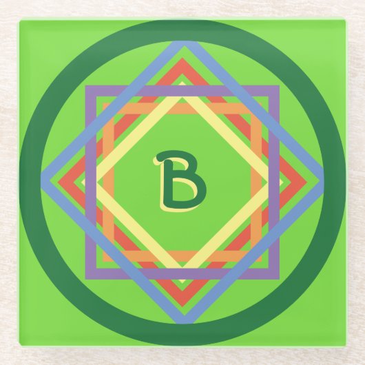 Untersetzer - Rainbow-Quadrate (Vorderseite)