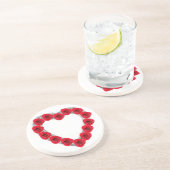 Untersetzer Red Heart Rose (Seite)