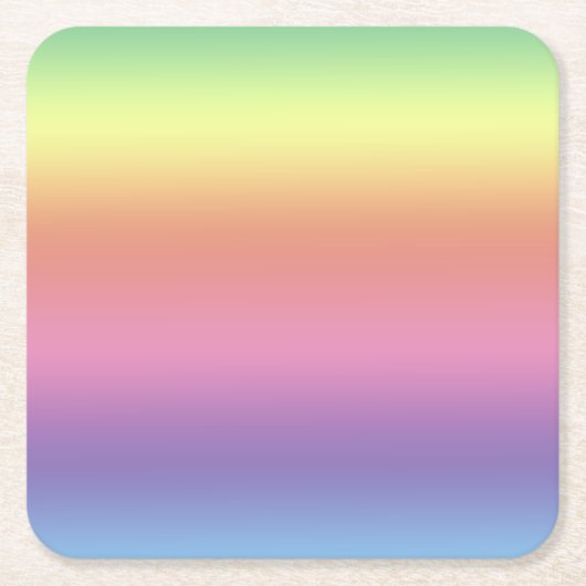 Untersetzer - Regenbogenstreifen (Vorderseite)