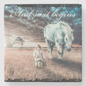 Untersetzer Reiten und Girl TIle (Vorderseite)