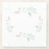 Untersetzer: RINDFLEISCH MIT ROSE Glasuntersetzer (Rückseite)