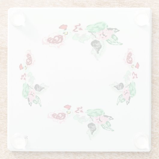 Untersetzer: RINDFLEISCH MIT ROSE Glasuntersetzer (Rückseite)