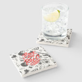 Untersetzer Rock and Roll (Seitenansicht)