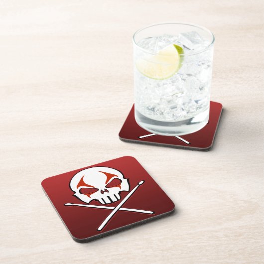 Untersetzer-Rock & Roll-Drummer-Untersetzer für Sc Getränkeuntersetzer (Rechte Seite)