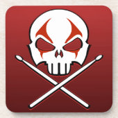 Untersetzer-Rock & Roll-Drummer-Untersetzer für Sc Getränkeuntersetzer (Vorderseite)