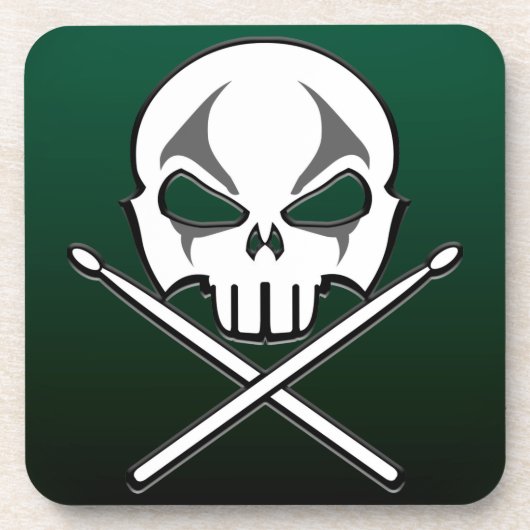 Untersetzer-Rock & Roll-Drummer-Untersetzer für Sc Getränkeuntersetzer (Vorderseite)