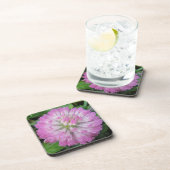 Untersetzer rosa Cloverblossom mit Wassertropfen (Rechte Seite)