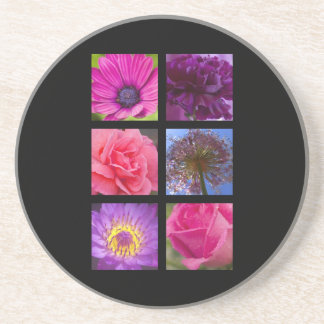 Untersetzer - rosa lila Blumen
