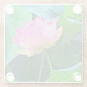 Untersetzer Rosa Lotus Abstrakt (Rückseite)