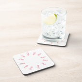 Untersetzer - Rosa Seepferde in einem Kreis (Rechte Seite)