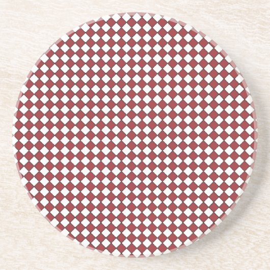 Untersetzer Rot, Schwarz und Weiß Gingham (Vorne)