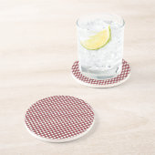 Untersetzer Rot, Schwarz und Weiß Gingham (Seite)