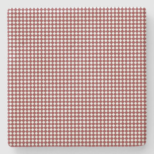 Untersetzer Rot, Schwarz und Weiß Gingham