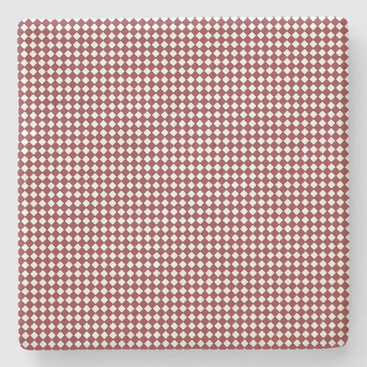 Untersetzer Rot, Schwarz und Weiß Gingham (Vorderseite)