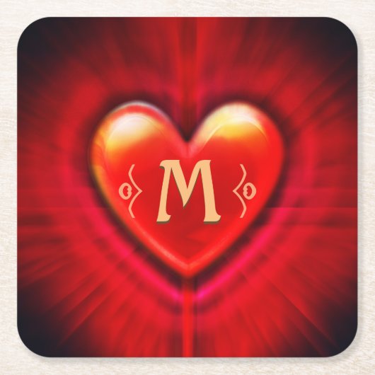 Untersetzer Roter Puls (Vorderseite)