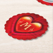 Untersetzer Roter Puls (angewinkelt)