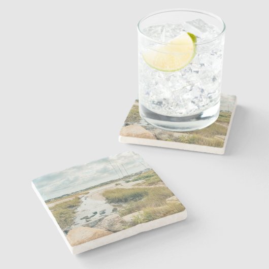 Untersetzer - sanfte Klänge einer Küstenlandschaft (Seitenansicht)