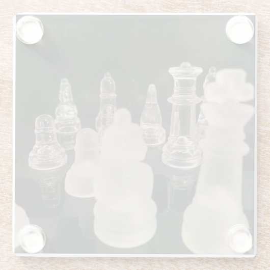 Untersetzer Schachbild. (Rückseite)