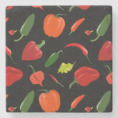 Untersetzer scharfer heißer Paprikaschoten (Vorderseite)