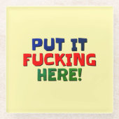 Untersetzer schwören Hier. (Vorderseite)