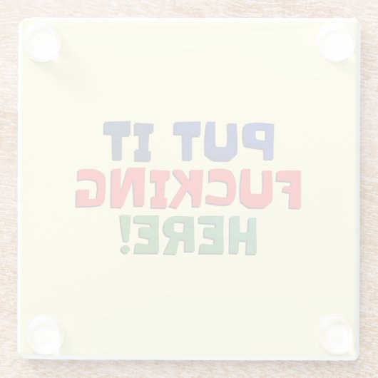 Untersetzer schwören Hier. (Rückseite)