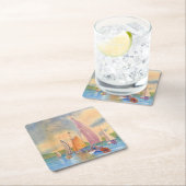 Untersetzer, Segelboot Untersetzer, Maine Unterset Rechteckiger Pappuntersetzer (Vor Ort)