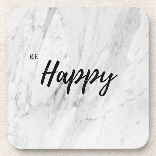 Untersetzer - sei glücklich (Vorderseite)